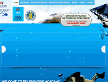 Tablet Screenshot of dolphindiveacademy.com